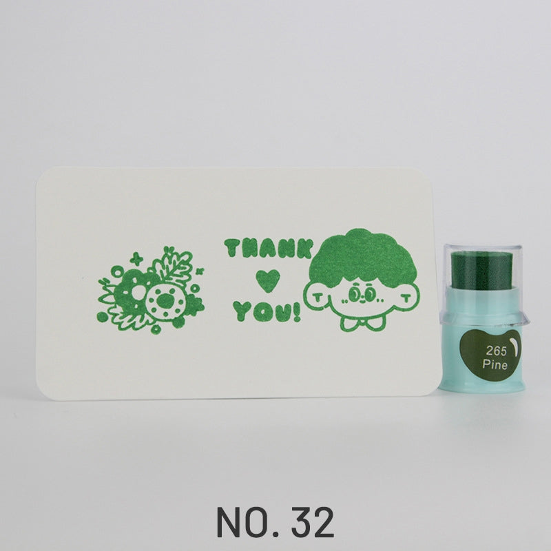 Cute Finger Cot Stamping Ink Pad (35 Colors)32