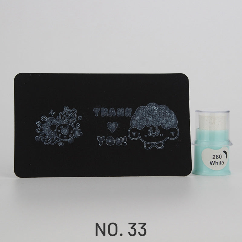 Cute Finger Cot Stamping Ink Pad (35 Colors)33