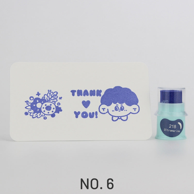 Cute Finger Cot Stamping Ink Pad (35 Colors)6