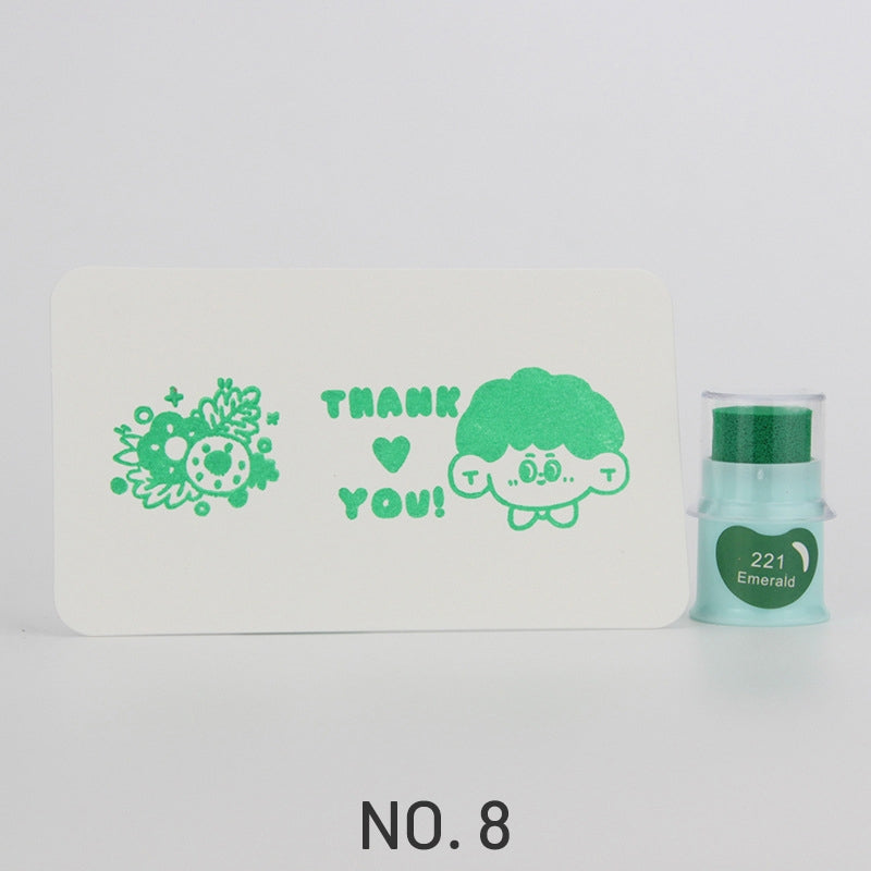Cute Finger Cot Stamping Ink Pad (35 Colors)8
