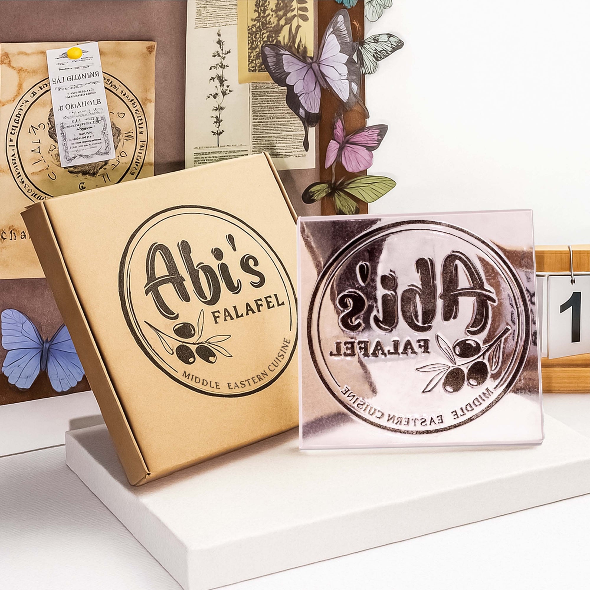 Extra LARGE Size Custom acrylic Rubber Stamps box