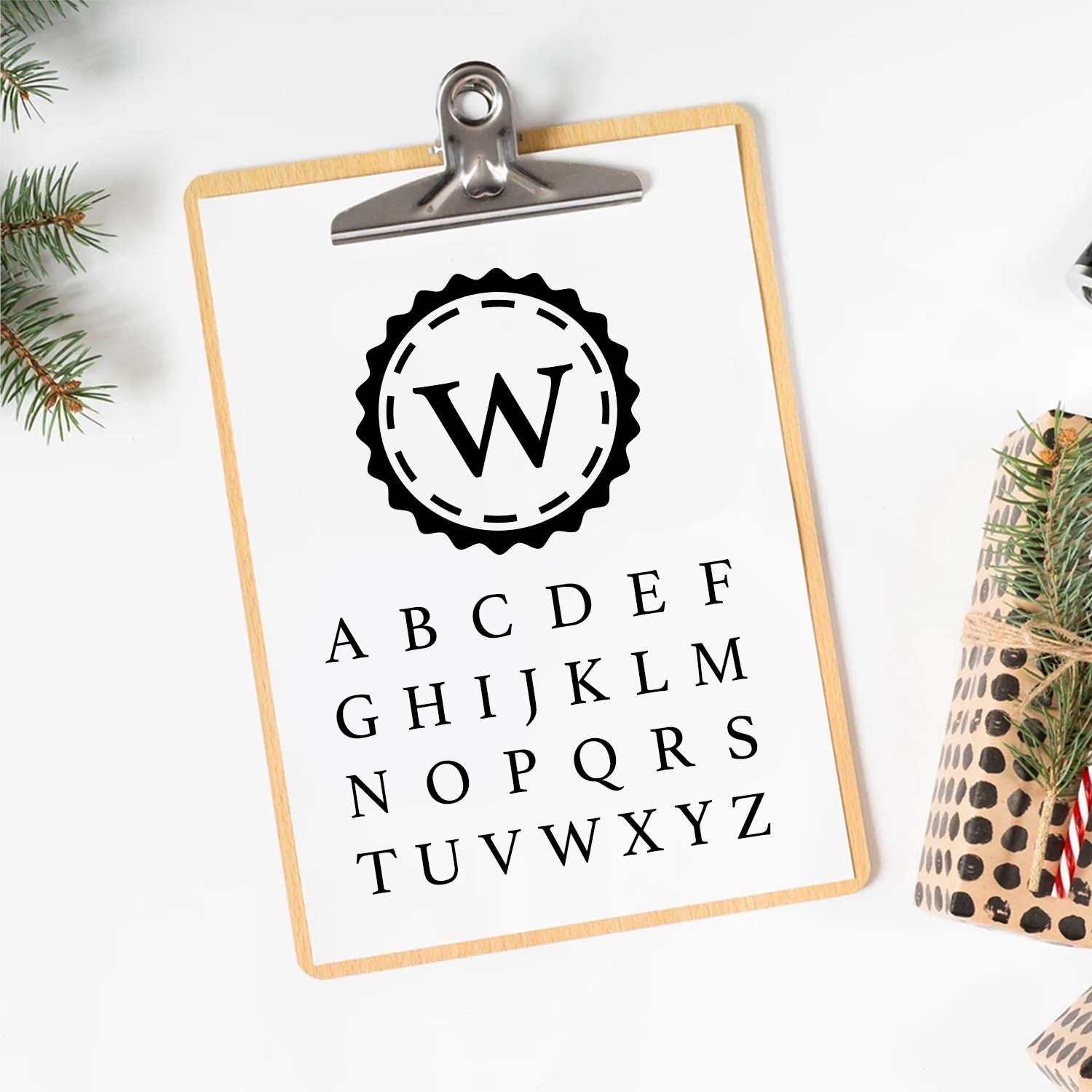 Gear Single Monogram Brass Ice Stamp for Bartender & Planner2