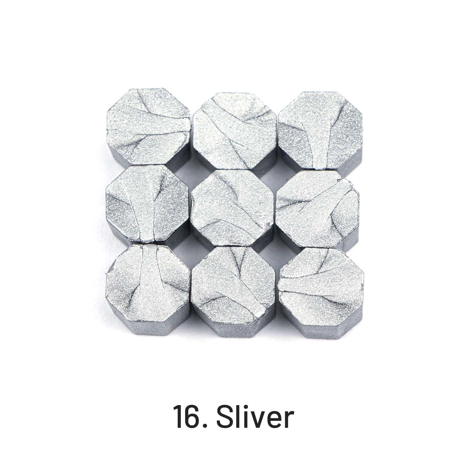 Octagon Sealing Wax Beads16. Sliver