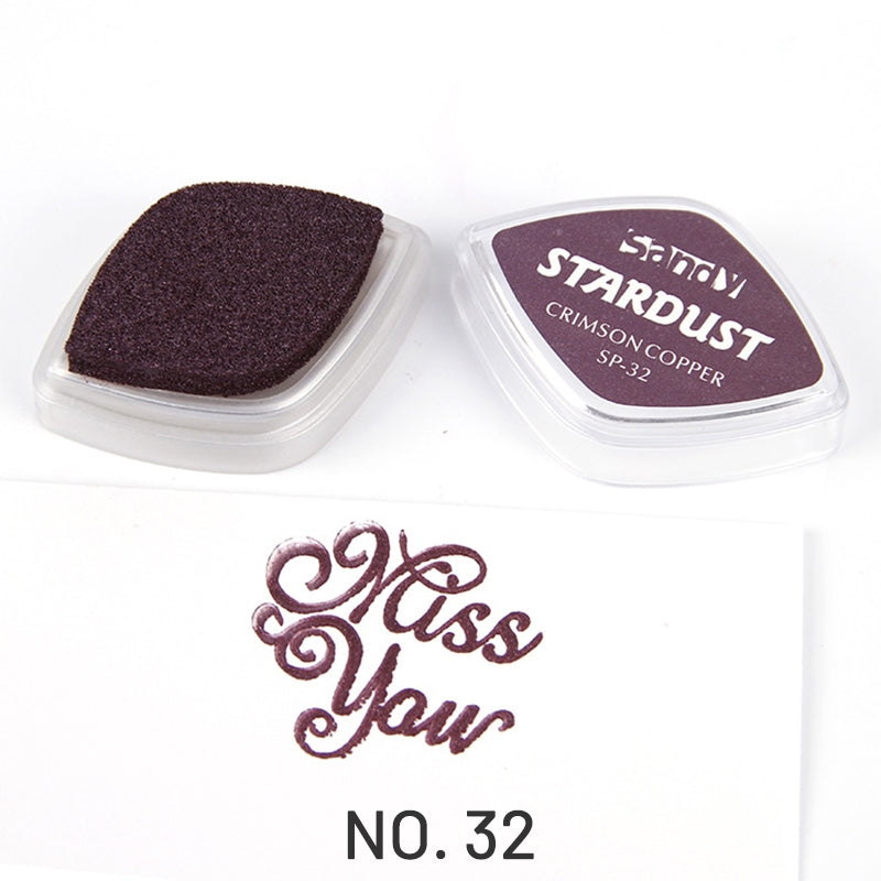 Shiny Pearlescent Color Eye Finger Painting Ink Pad32