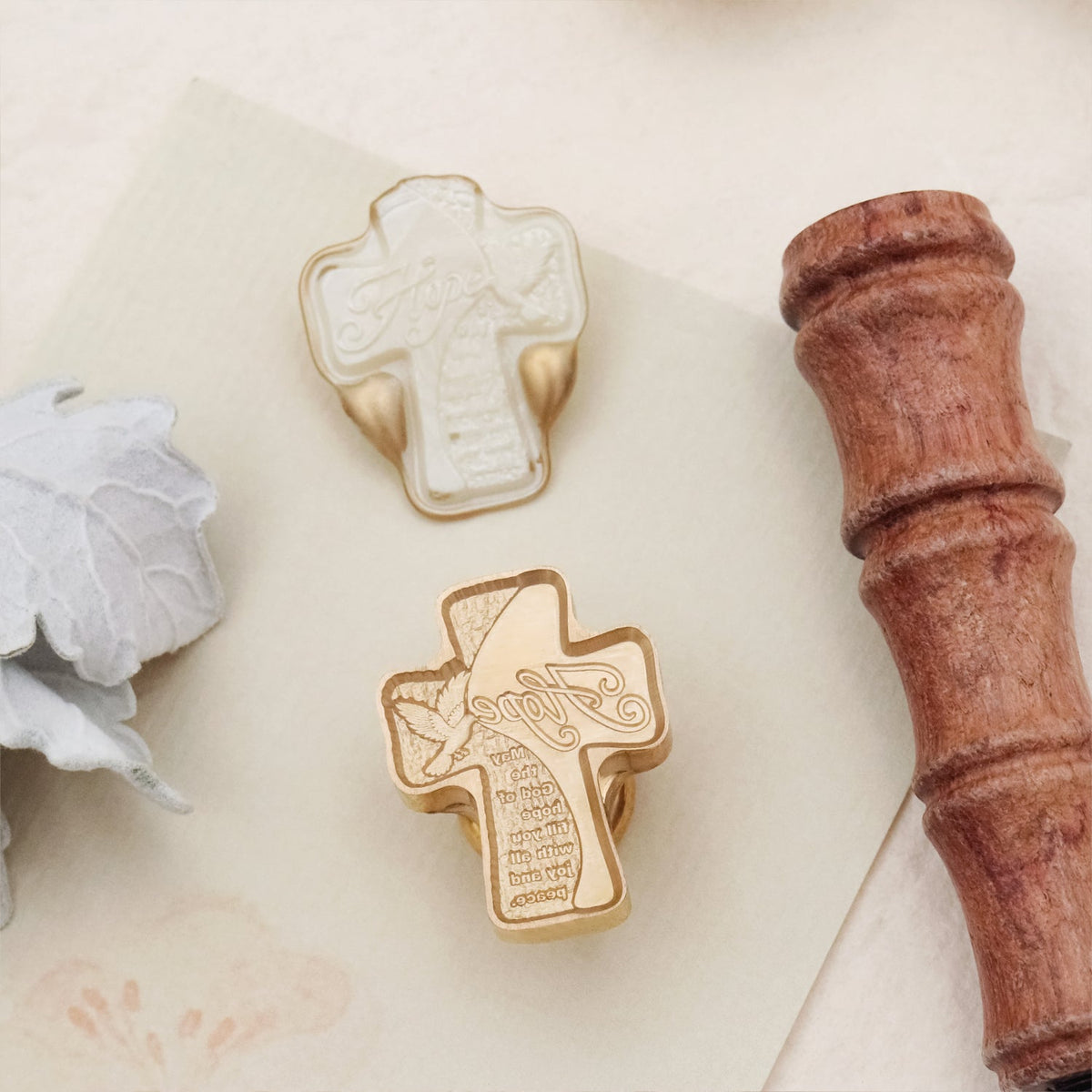 Stamprints 3D Relief Cross Wax Seal Stamp 2