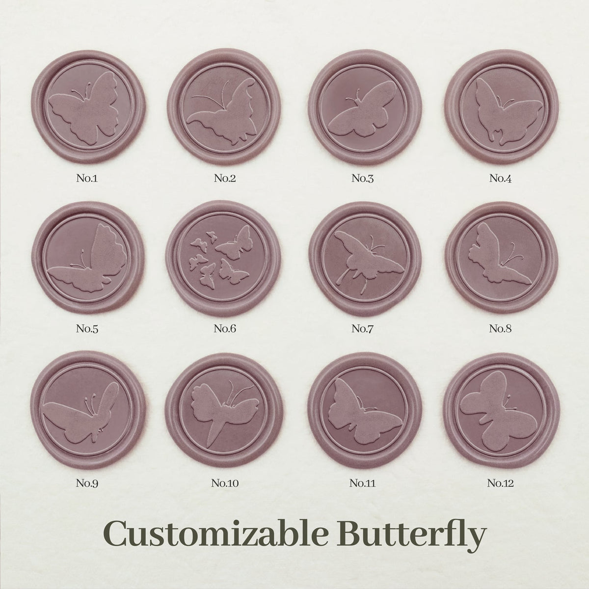 Stamprints Butterfly Wax Seal Stamp Color